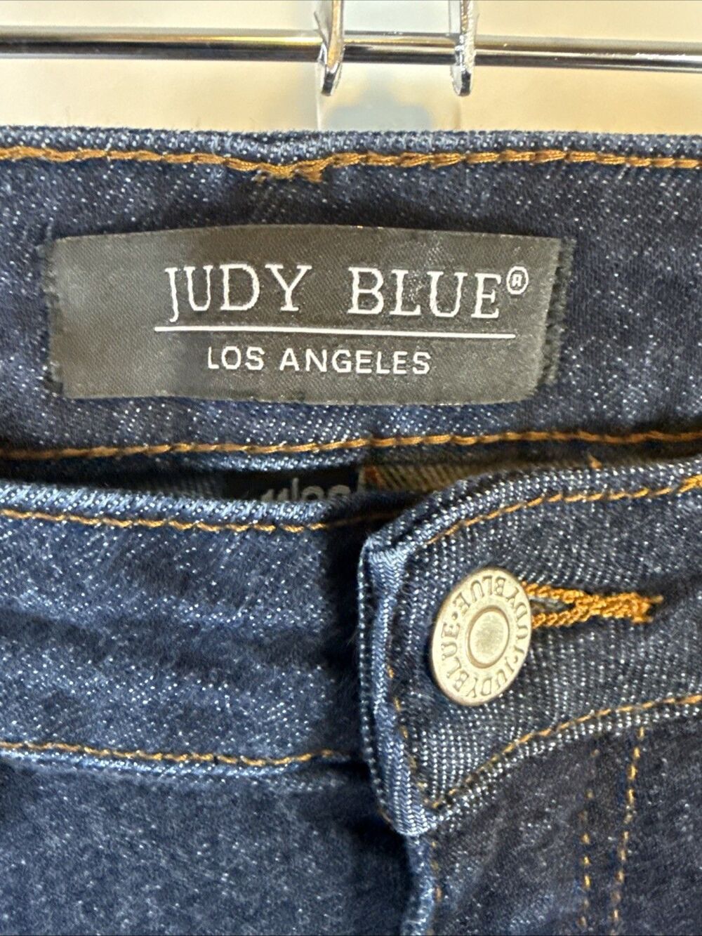 Judy Blue Jeans Size 11/30 Straight Leg Pintuck Front Seam Bootcut Dark JB8664